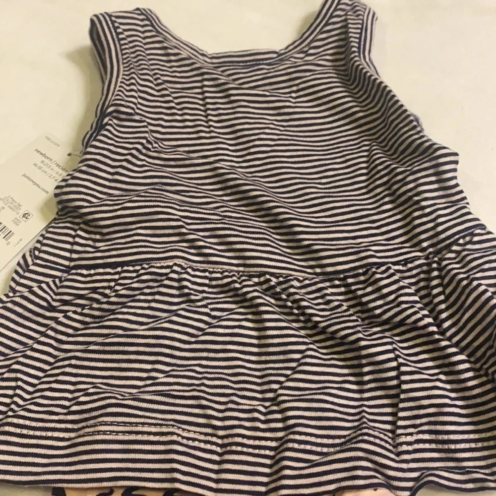 Carter’s Newborn Pelican & Stripes Outfit NWT Summer Adorable 2 Piece Set